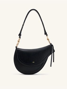 JW PEI Black Saddle Shoulder Bag